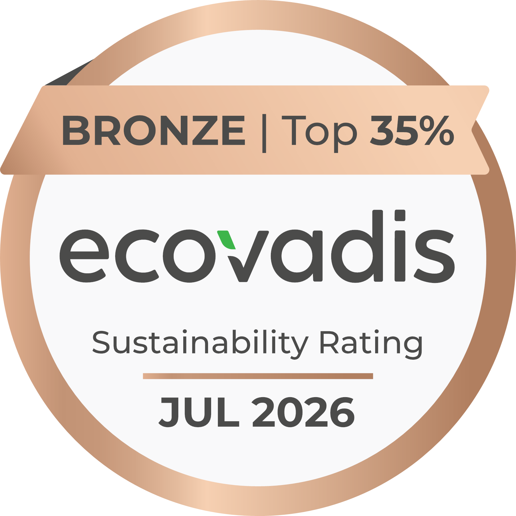 Badge Ecovadis - Entreprise engagée